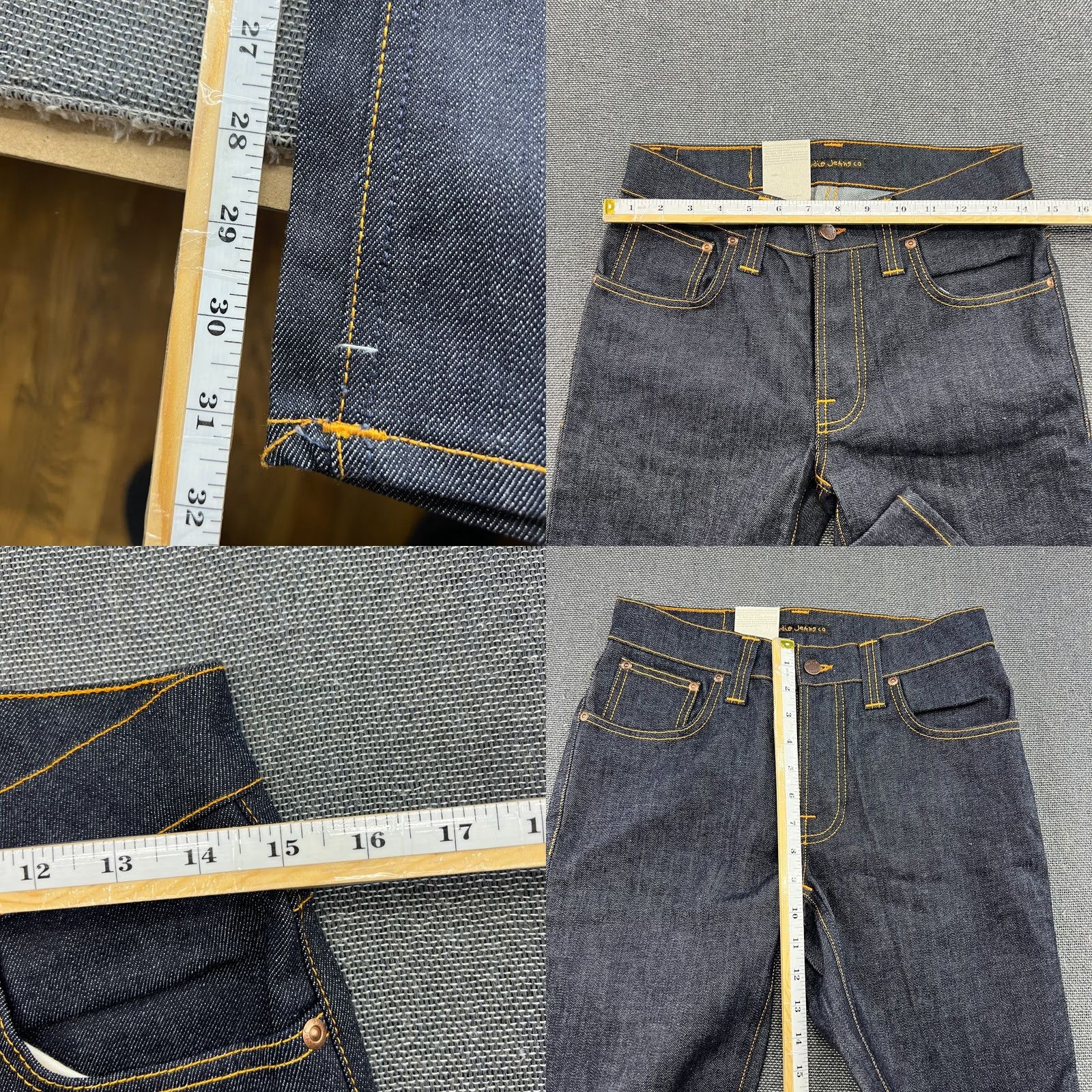 Nudie Jeans Nudie Jeans Grim Tim Straight Denim Blue Navy W30 L32 Organic Button Fly Mens Size US 30 / EU 46 - 8 Thumbnail