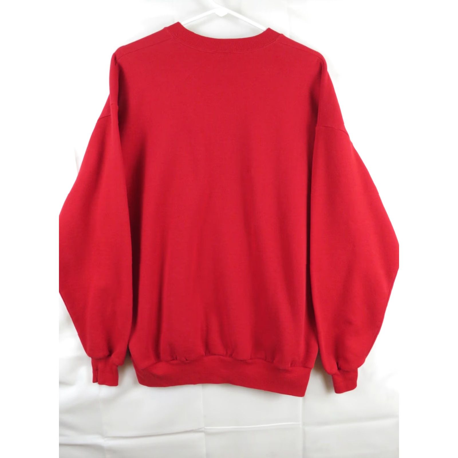 Jerzees VINTAGE Jerzees Sweatshirt XL Men Crew Neck Red USA Graphic Print 80s Sheep Christmas Joke? Size US XL / EU 56 / 4 - 6 Thumbnail