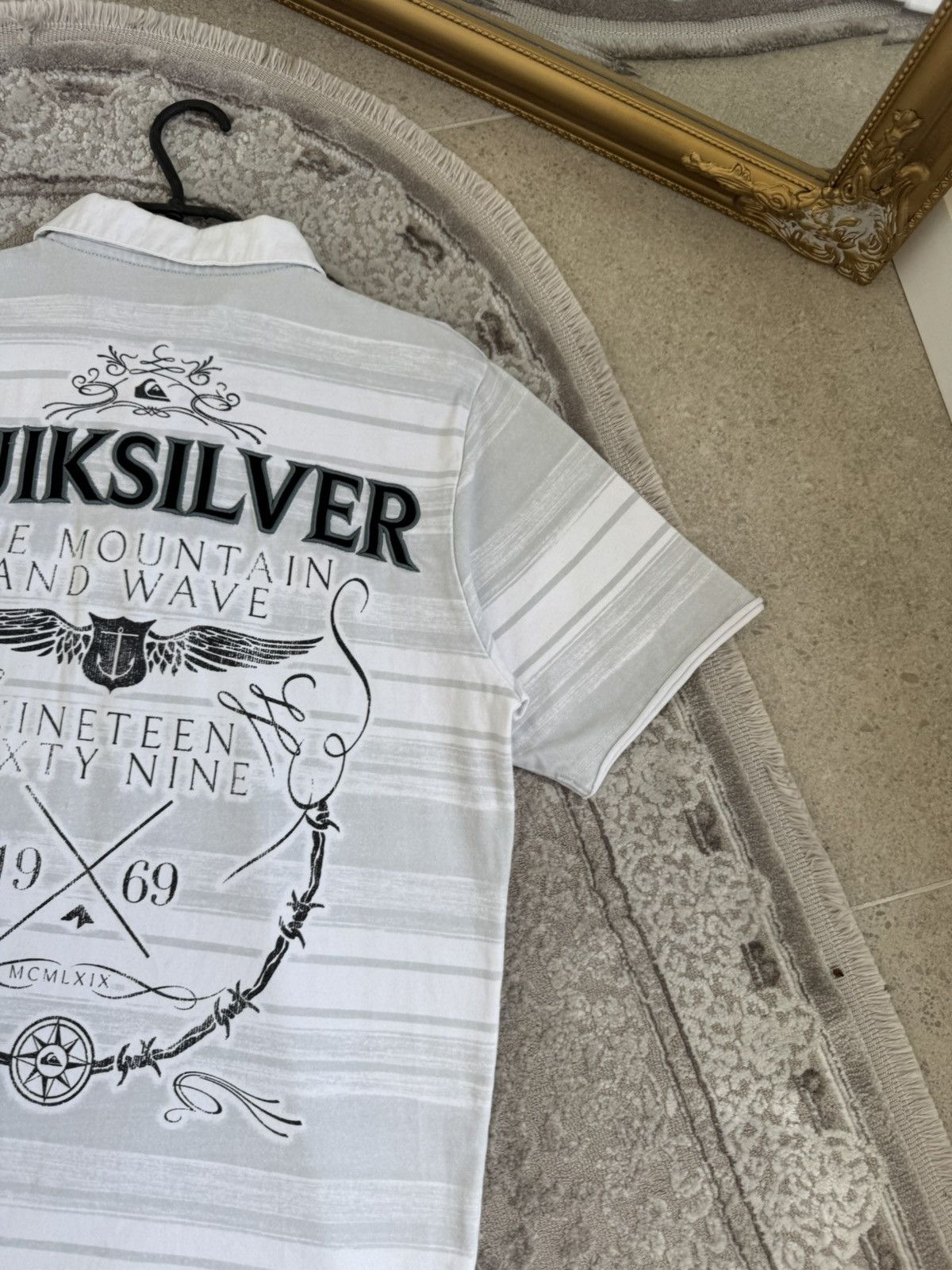 Quiksilver Vintage Quiksilver Shirt Mens XL Gray 90s Surf Skate RARE Ne Size US M / EU 48-50 / 2 - 5 Thumbnail