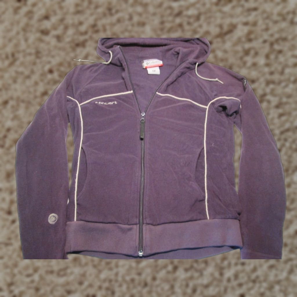 Vintage Columbia Womens Size S Track Jacket Purple Active Outerwear Size S / US 4 / IT 40 - 1 Thumbnail