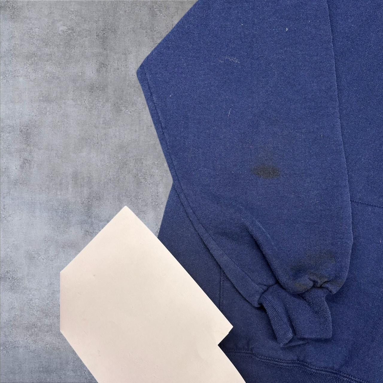 Russell Athletic × Vintage Vintage Navy Blue Russell Athletic Hoodie Size US XL / EU 56 / 4 - 5 Thumbnail