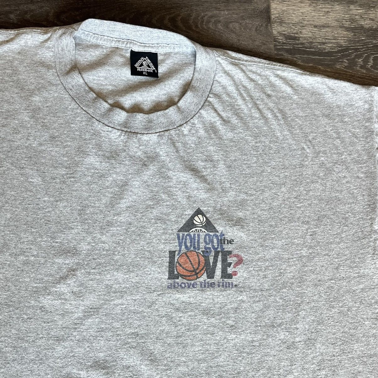 Reebok Vintage 1990s Above the Rim You got the Love? Basketball Tee Size US XL / EU 56 / 4 - 3 Thumbnail