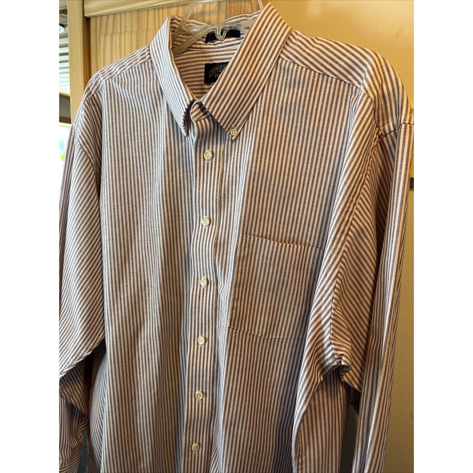 Other cambridge classic men 18 34/35 red stripe cotton blend shirt Size US XXL / EU 58 / 5 - 8 Thumbnail