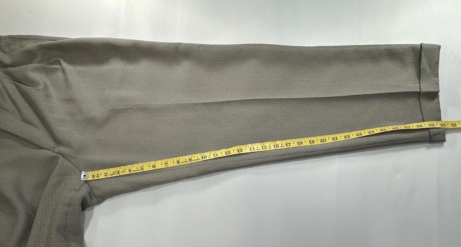 Other Nino Cerutti Polyester Pleated Dress Pants Mens Brown 34/30 Size US 34 / EU 50 - 5 Thumbnail