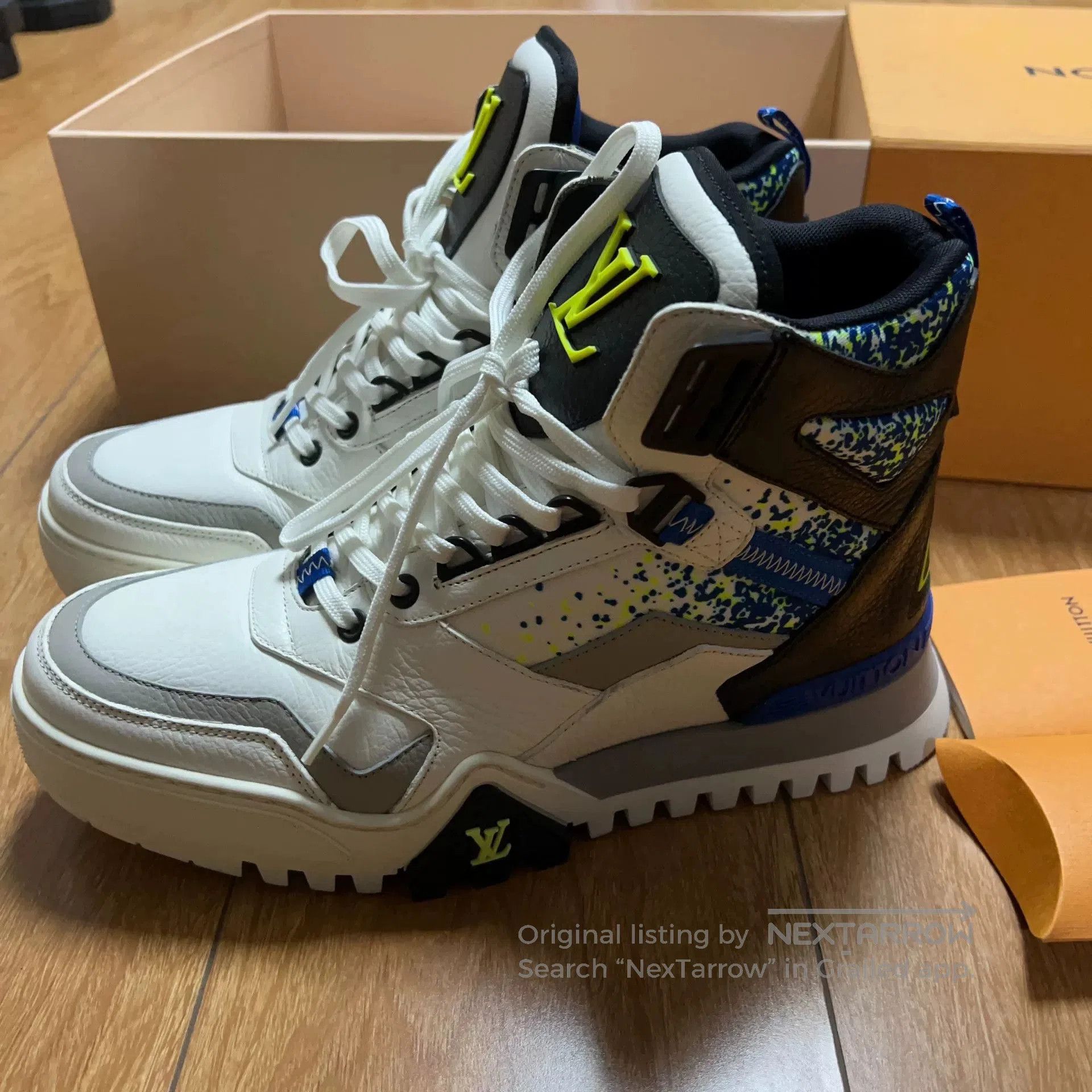 Louis Vuitton Louis Vuitton High-Top Fashion Sneakers. Size US 7 / EU 40 - 1 Thumbnail