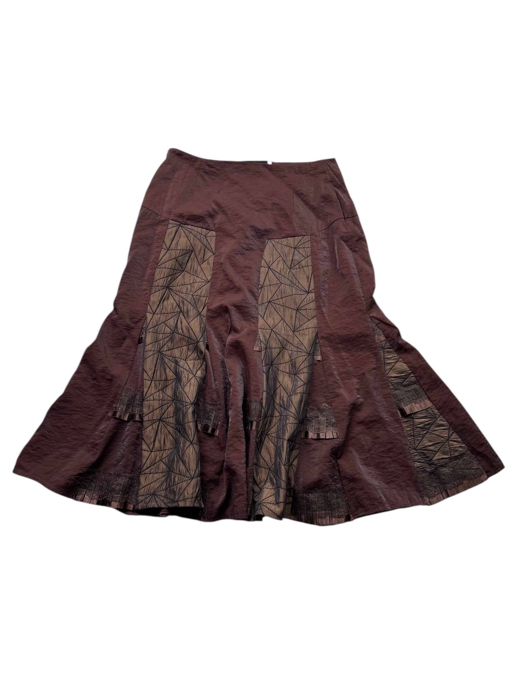 Vintage Vintage Flare Skirt M28D15(E18)(V63) Size 30" / US 8 / IT 44 - 1 Thumbnail