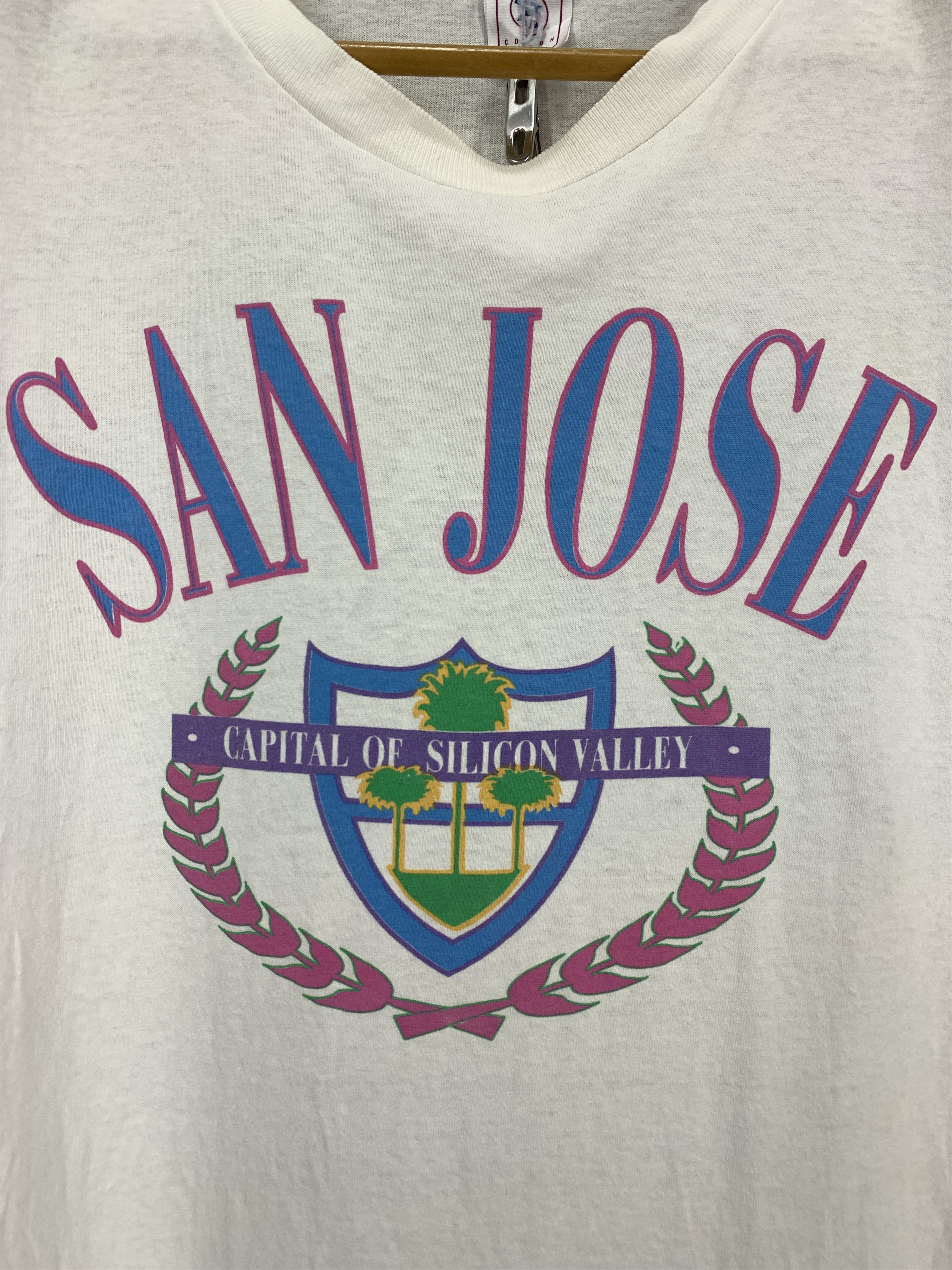 Delta 90s Vintage SAN JOSE Capital Of Silicon Valley Tees #2262/19 Size US XL / EU 56 / 4 - 2 Thumbnail