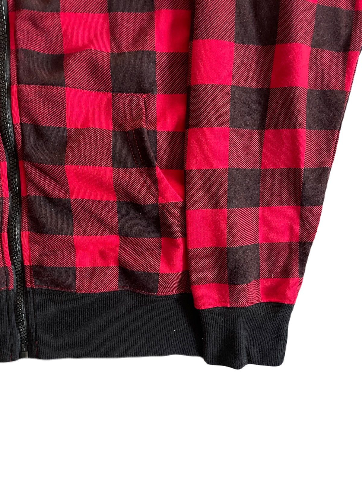 If Six Was Nine 2000s Japanese archive Vkei Plaid Zip-Up Hoodie Gyaruo Y2K Size US M / EU 48-50 / 2 - 6 Thumbnail