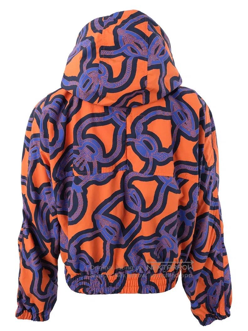 Hermes Hermes Blue and orange pattern windbreaker Size XS / US 0-2 / IT 36-38 - 7 Thumbnail