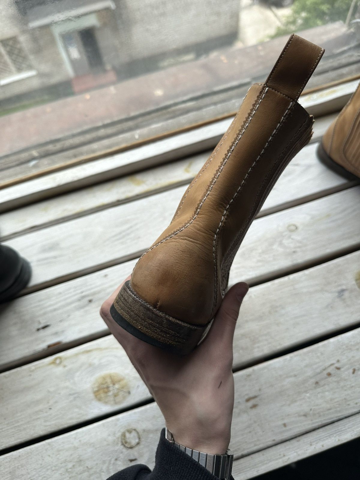 Bally LUXURY 🚨 BALLY VNTG BOOTS MEN BROWN COWBOY SHELSEY RARE Size US 7 / EU 40 - 5 Thumbnail