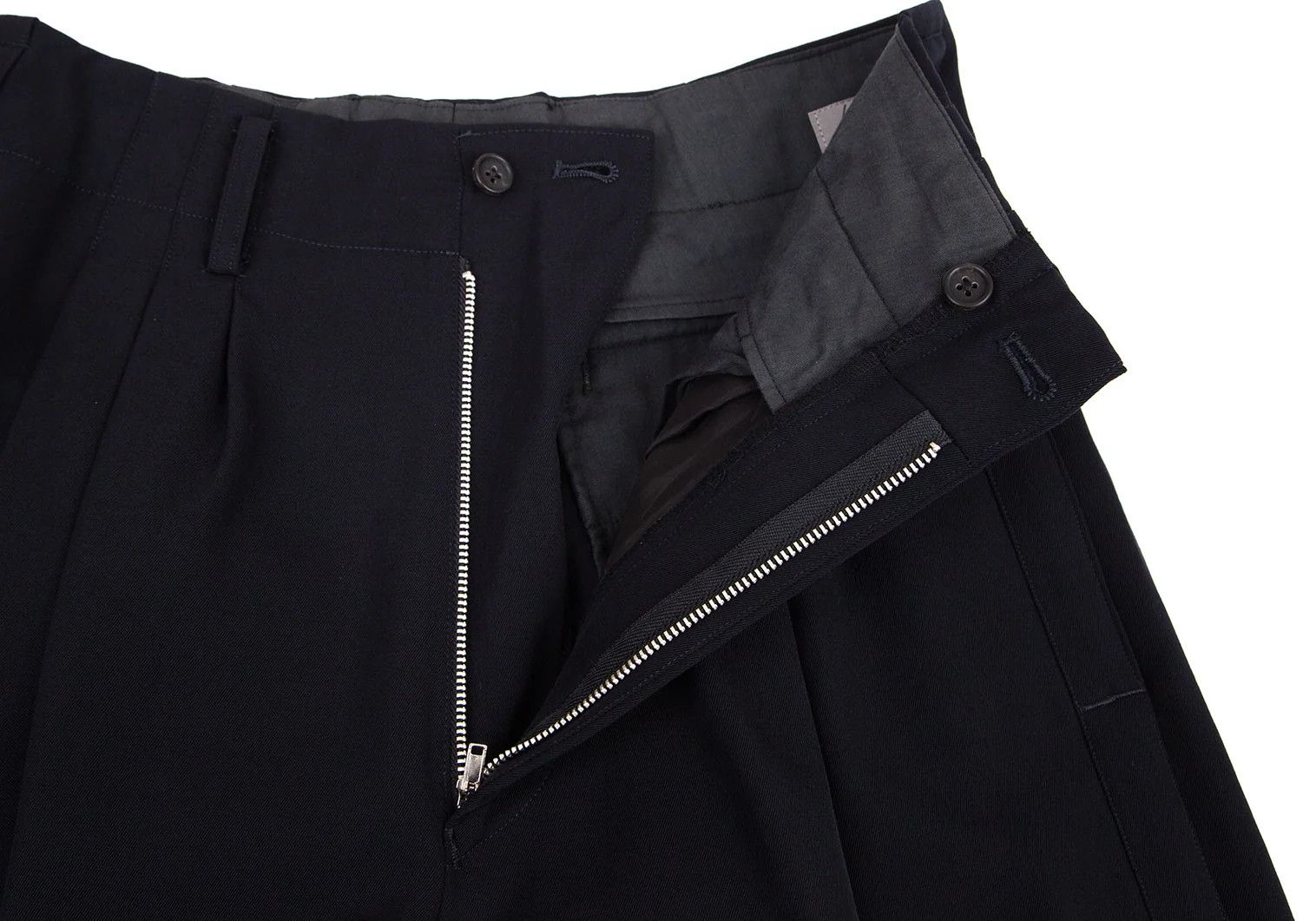 Yohji Yamamoto Yohji Yamamoto Wool Gabardine Pants Navy 2 Size US 32 / EU 48 - 4 Thumbnail