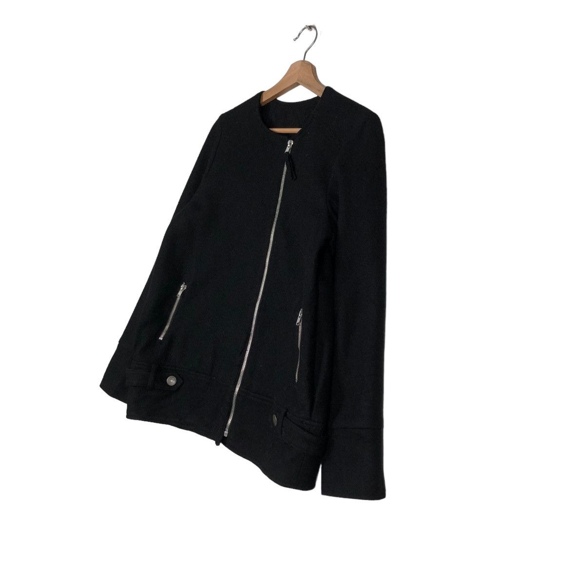 Japanese Brand 🔥VINTAGE BIKER JACKET ASYMMETRIC ZIPPER NARA ISSEY MIYAKE Size US S / EU 44-46 / 1 - 2 Thumbnail