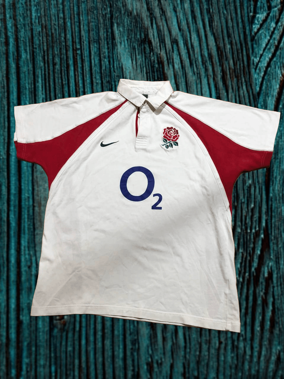 Nike England O2 Nike Rugby Polo Shirt Vintage Top Short Sleeve Size US S / EU 44-46 / 1 - 1 Thumbnail