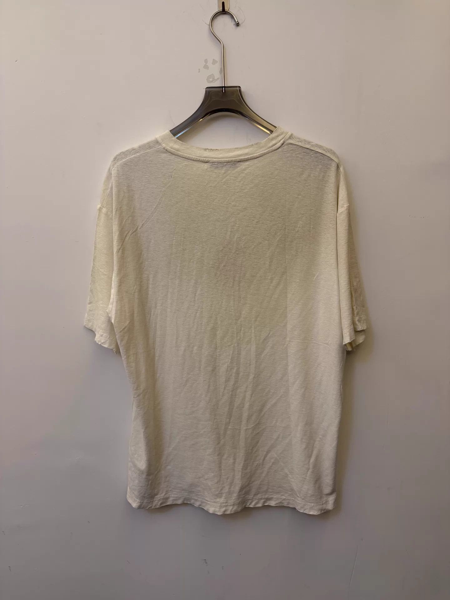 Acne Studios Acne 1996 Logo Vintage Spray Distressed Tee Off - White M Size US M / EU 48-50 / 2 - 2 Thumbnail