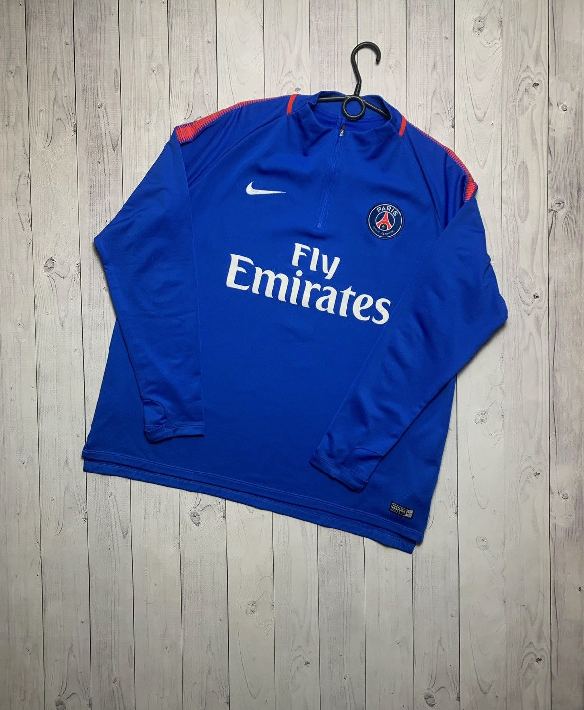 Vintage Nike Paris PSG soccer sweatshirt size XXL blue