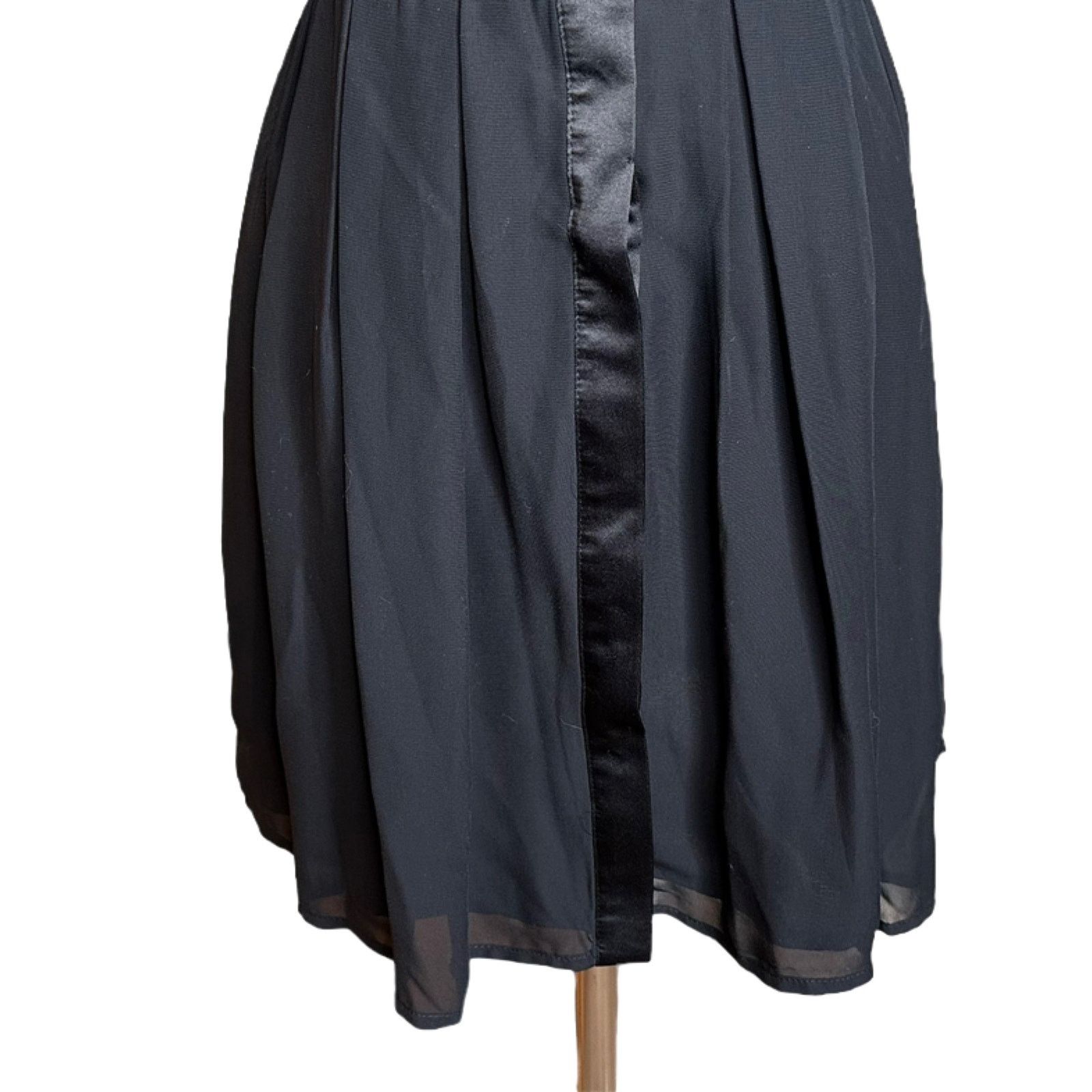 Other Jonathan Saunders Tuxedo Dress Black Chiffon Collared Size 5 Size XS / US 0-2 / IT 36-38 - 4 Thumbnail