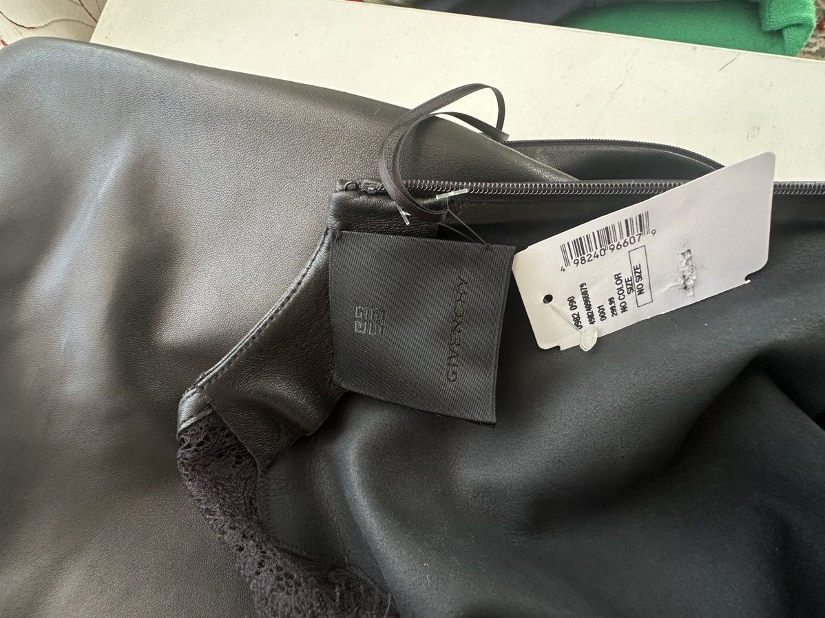 Givenchy Givenchy Chic Black Leather Dress with Lace Hem Size M / US 6-8 / IT 42-44 - 10 Thumbnail