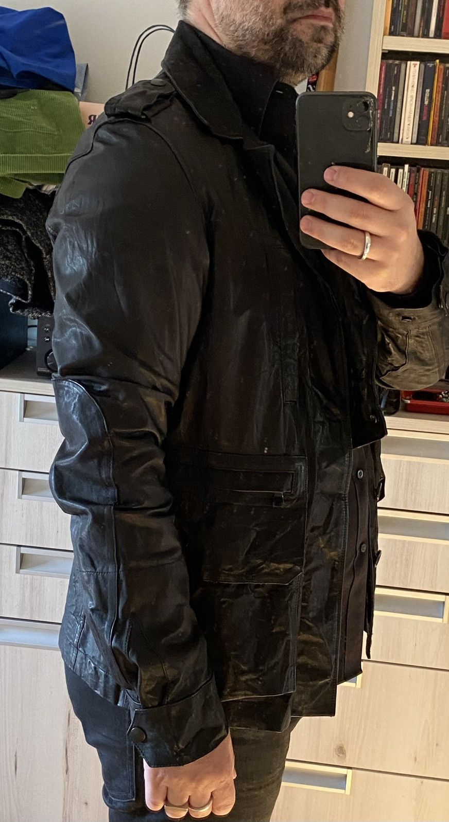 Balmain Balmain by Christophe DECARNIN men M65 leather parka jacket Size US M / EU 48-50 / 2 - 7 Thumbnail