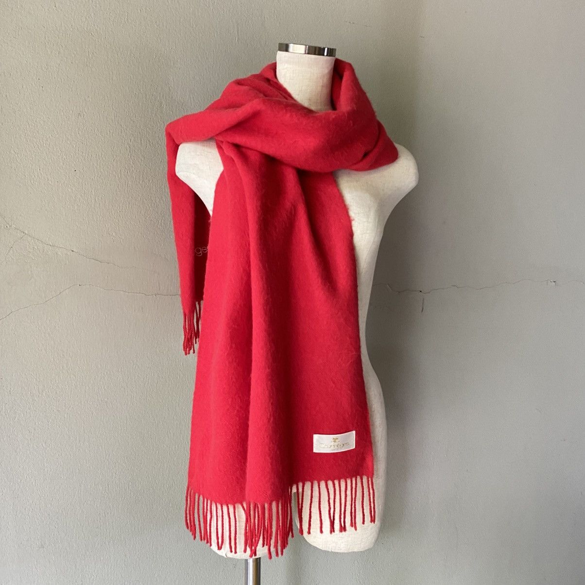 Courreges Courreges 100% Red Wool Scarf – Soft & Cozy Size ONE SIZE - 1 Thumbnail