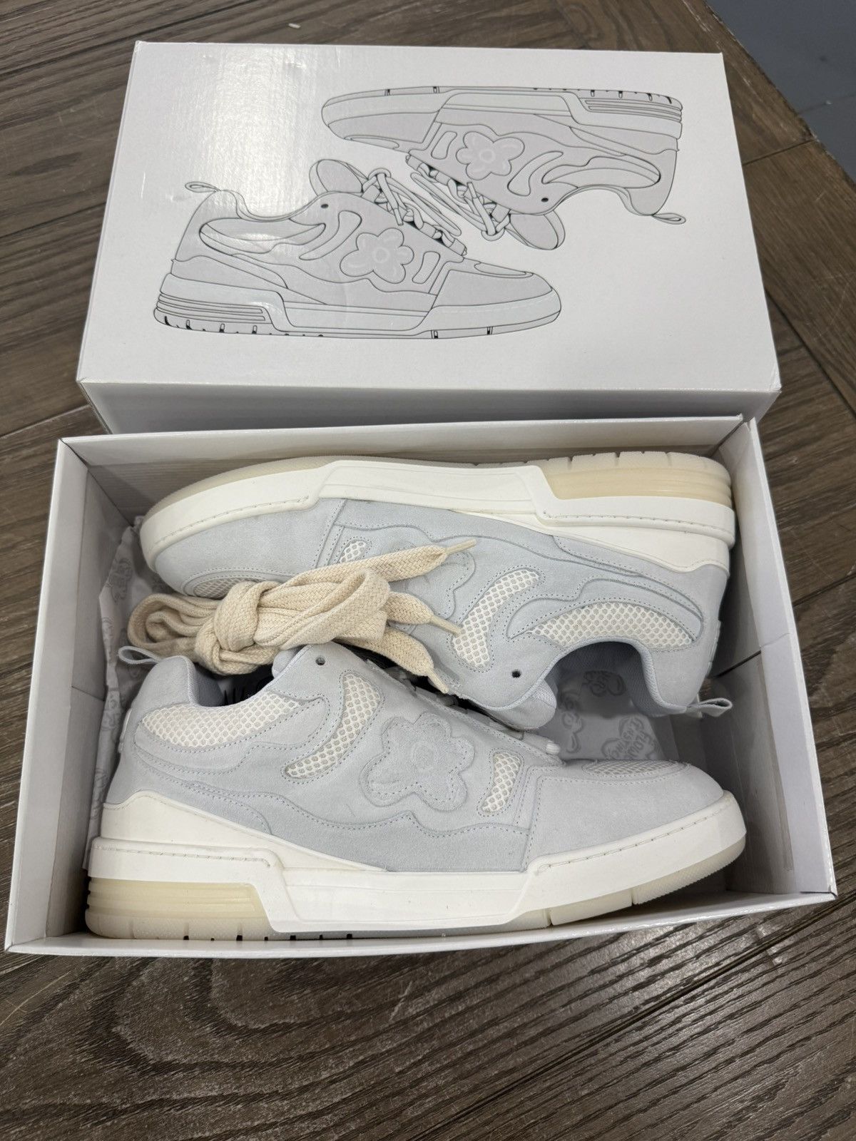 Other ✨ FLOWERS INSTINCT Grey OG Low Top RARE! Size 12 ✨ Size US 12 / EU 45 - 9 Thumbnail