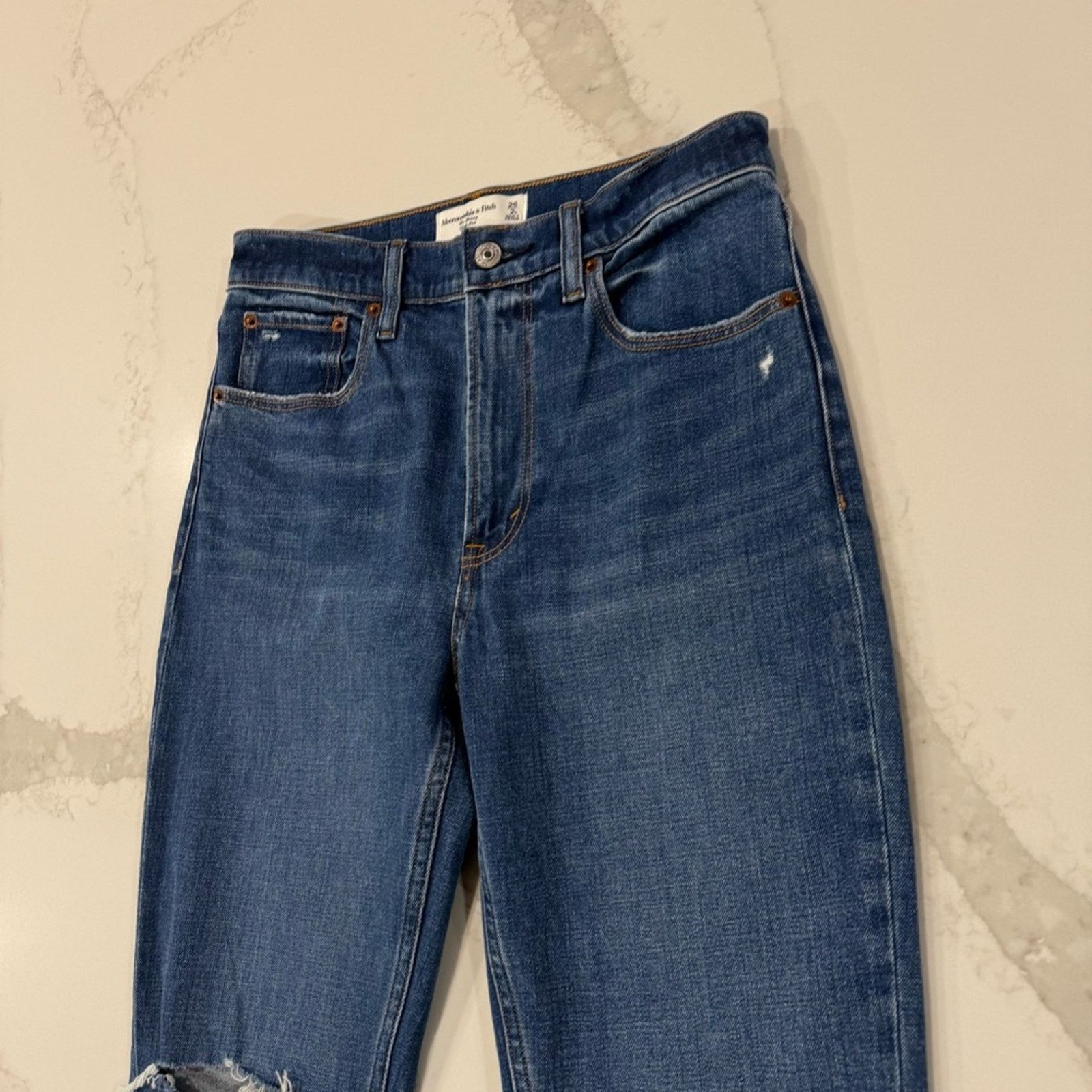 Abercrombie & Fitch Abercrombie & Fitch The Skinny High Rise Jeans Womens 2L Size 26" / US 2 / IT 38 - 5 Thumbnail