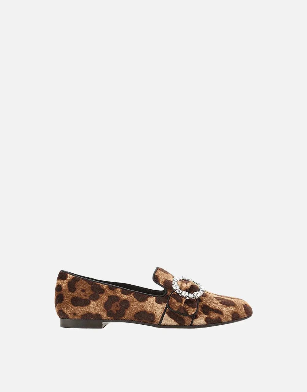 Dolce & Gabbana o1y0925 Velvet Loafers in Brown/Black Size US 6 / IT 36 - 1 Thumbnail