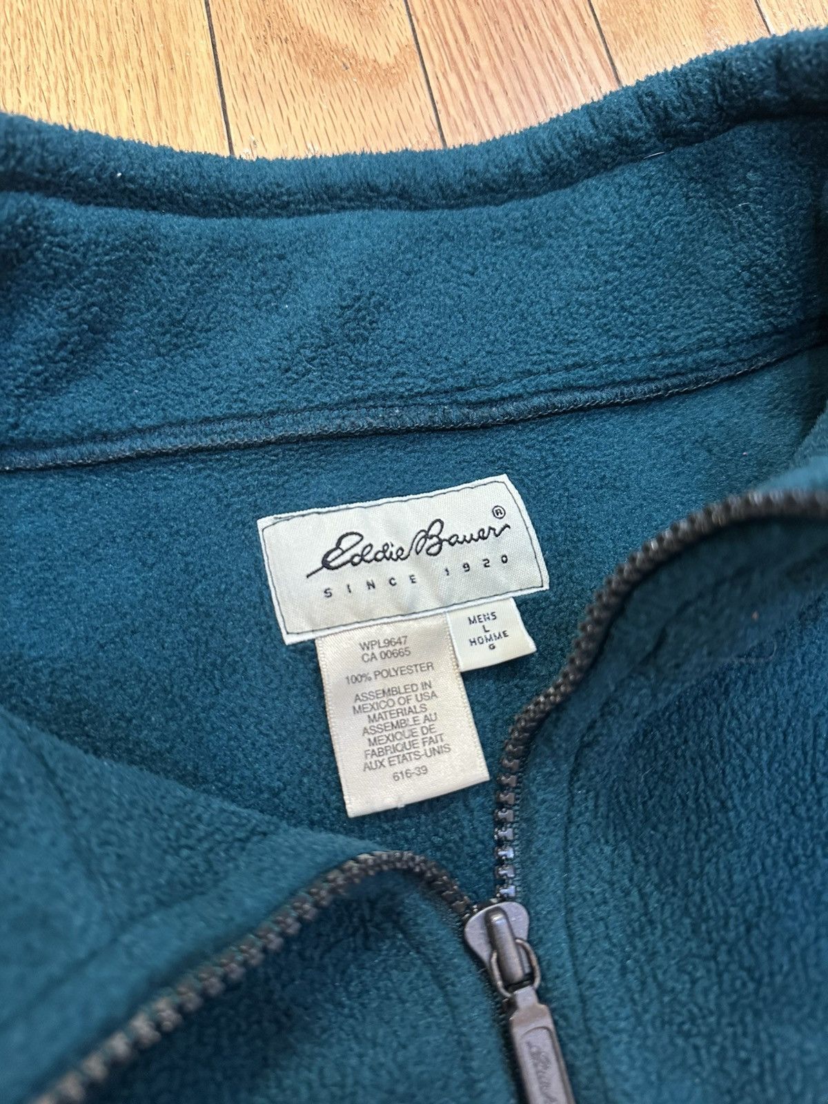 Eddie Bauer Vintage 00s Eddie Bauer Fleece Quarter-Zip - Forest Green Size US L / EU 52-54 / 3 - 4 Thumbnail