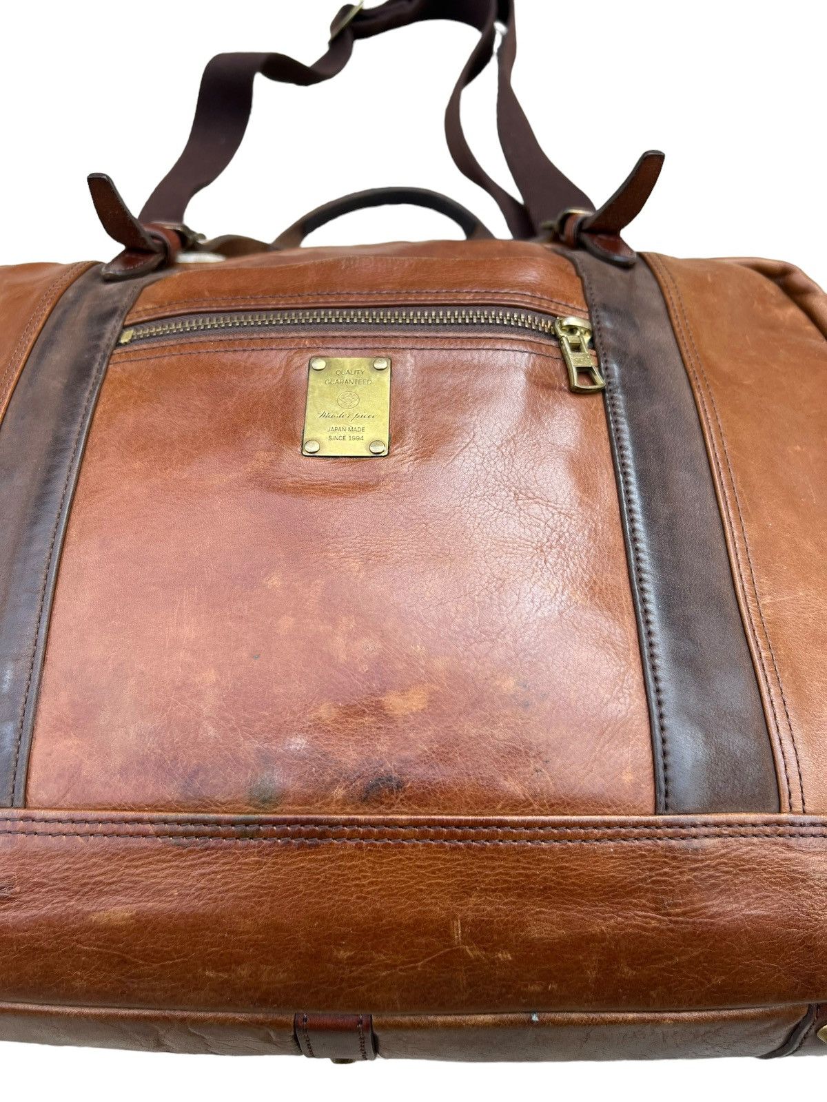Leather × MasterPiece Masterpiece Japan Patina Leather 2 Way Bag Size ONE SIZE - 9 Thumbnail