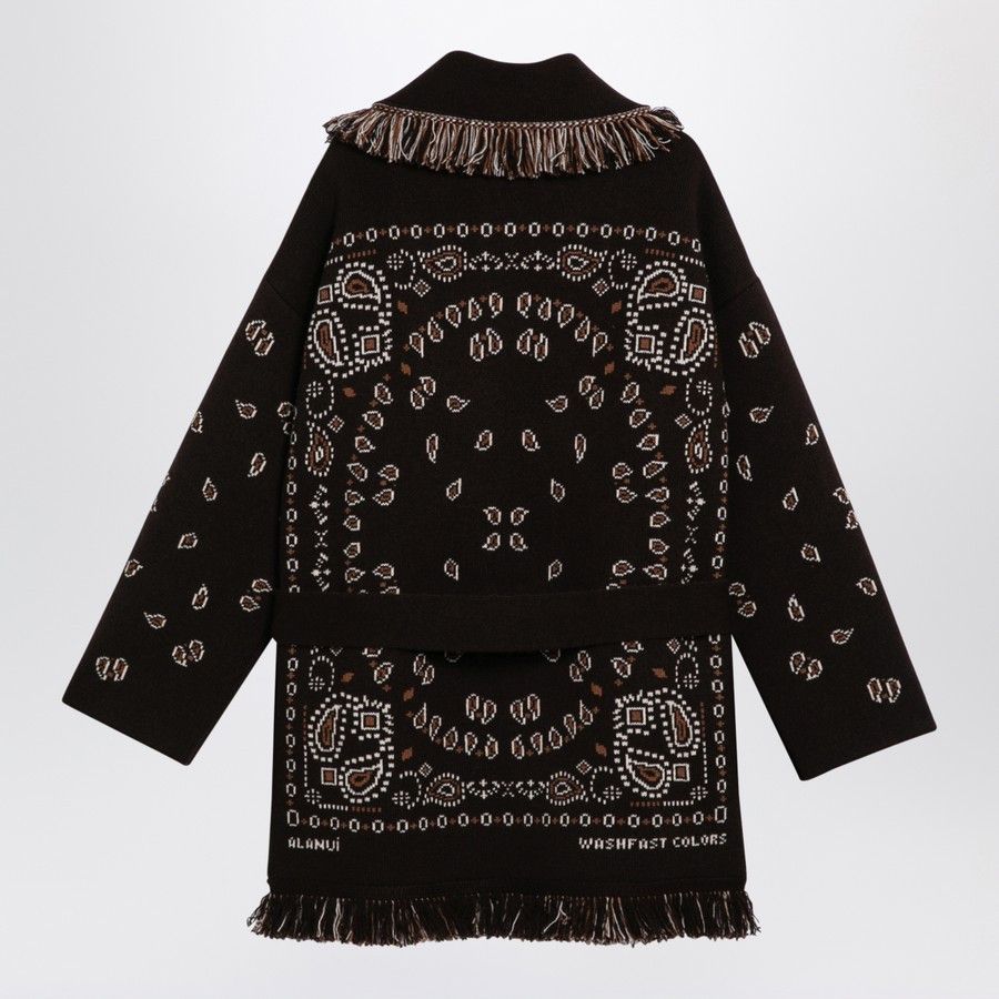 Alanui o1d2blof0724 Cardigan in Coffee Brown Size XS / US 0-2 / IT 36-38 - 2 Thumbnail