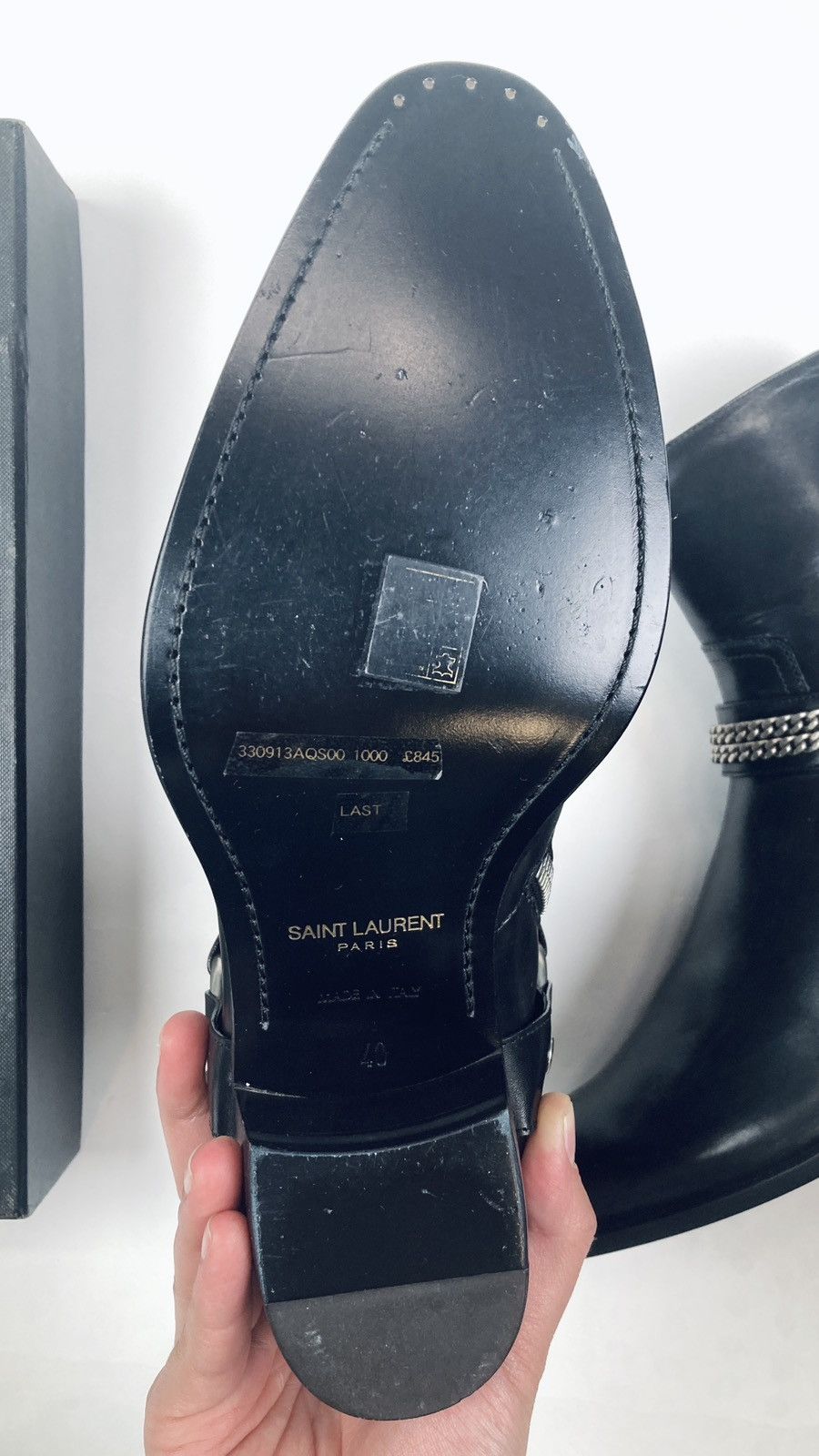 Saint Laurent Paris SAINT LAURENT PARIS BY HEDI SLIMANE 13FW RUNWAY WYATT BOOTS Size US 7 / EU 40 - 2 Thumbnail