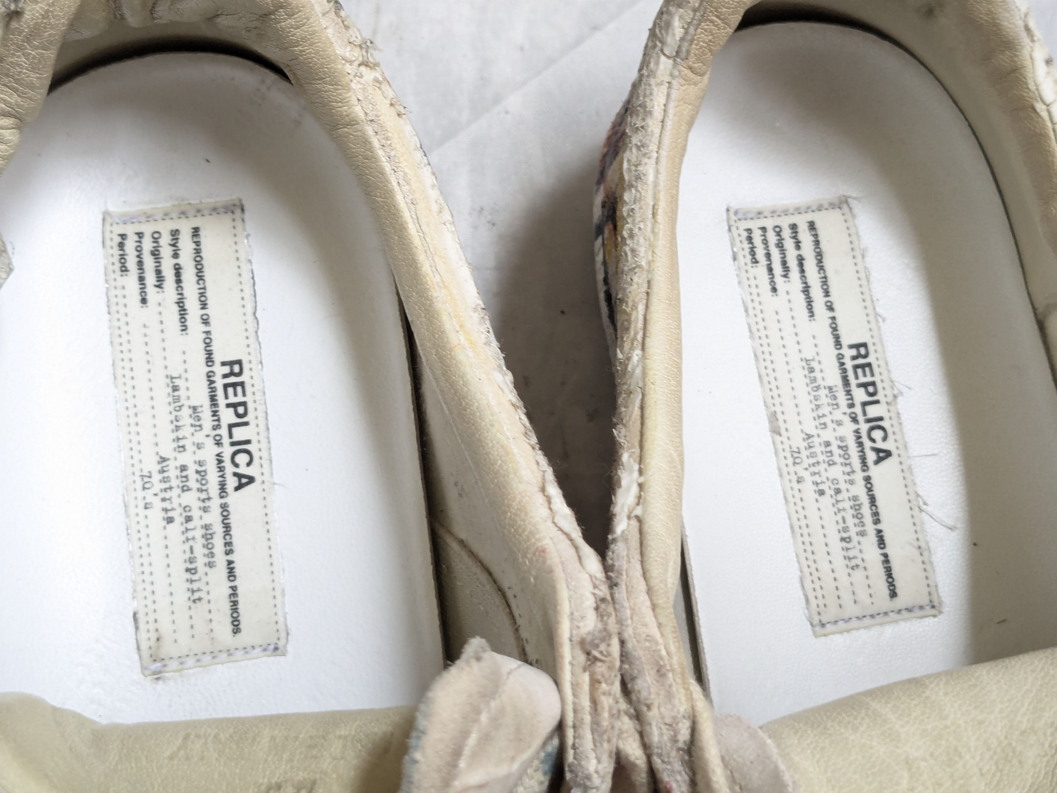 Maison Margiela Maison Margiela GAT Replica Paint Splatter White 10 43 Lows Size US 10 / EU 43 - 7 Thumbnail
