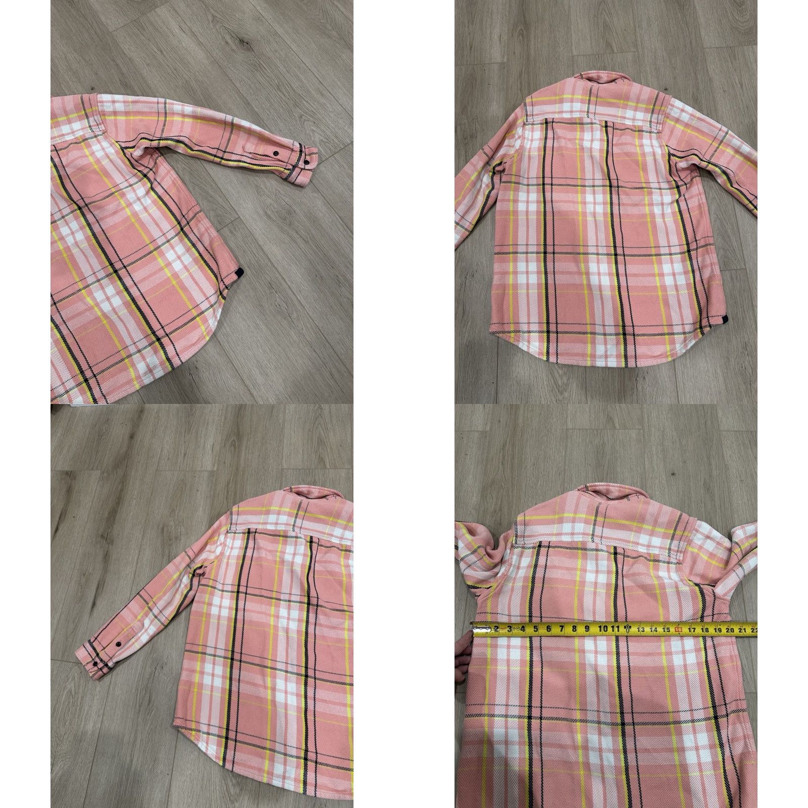 Outerknown Outerknown Plaid Shirt Pink Coral Womens XS/S Heavy Twill Organic Cotton Button-Up Casual Travel Regular Size Size XS / US 0-2 / IT 36-38 - 8 Thumbnail