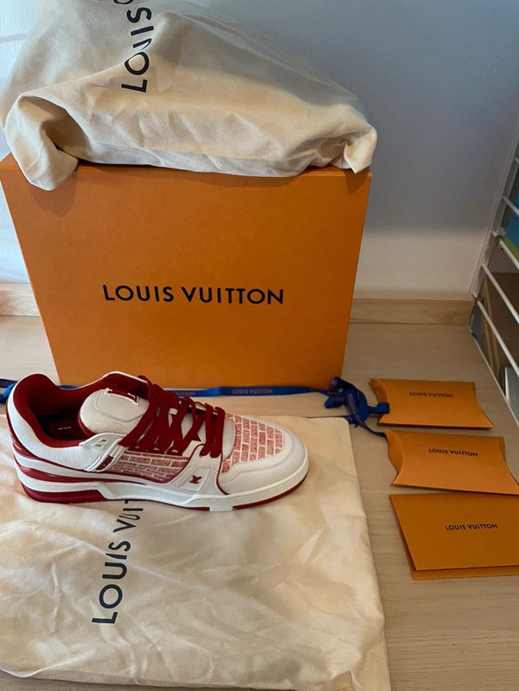 Louis Vuitton LV Trainer White Canvas Size US 8 / EU 41 - 5 Thumbnail