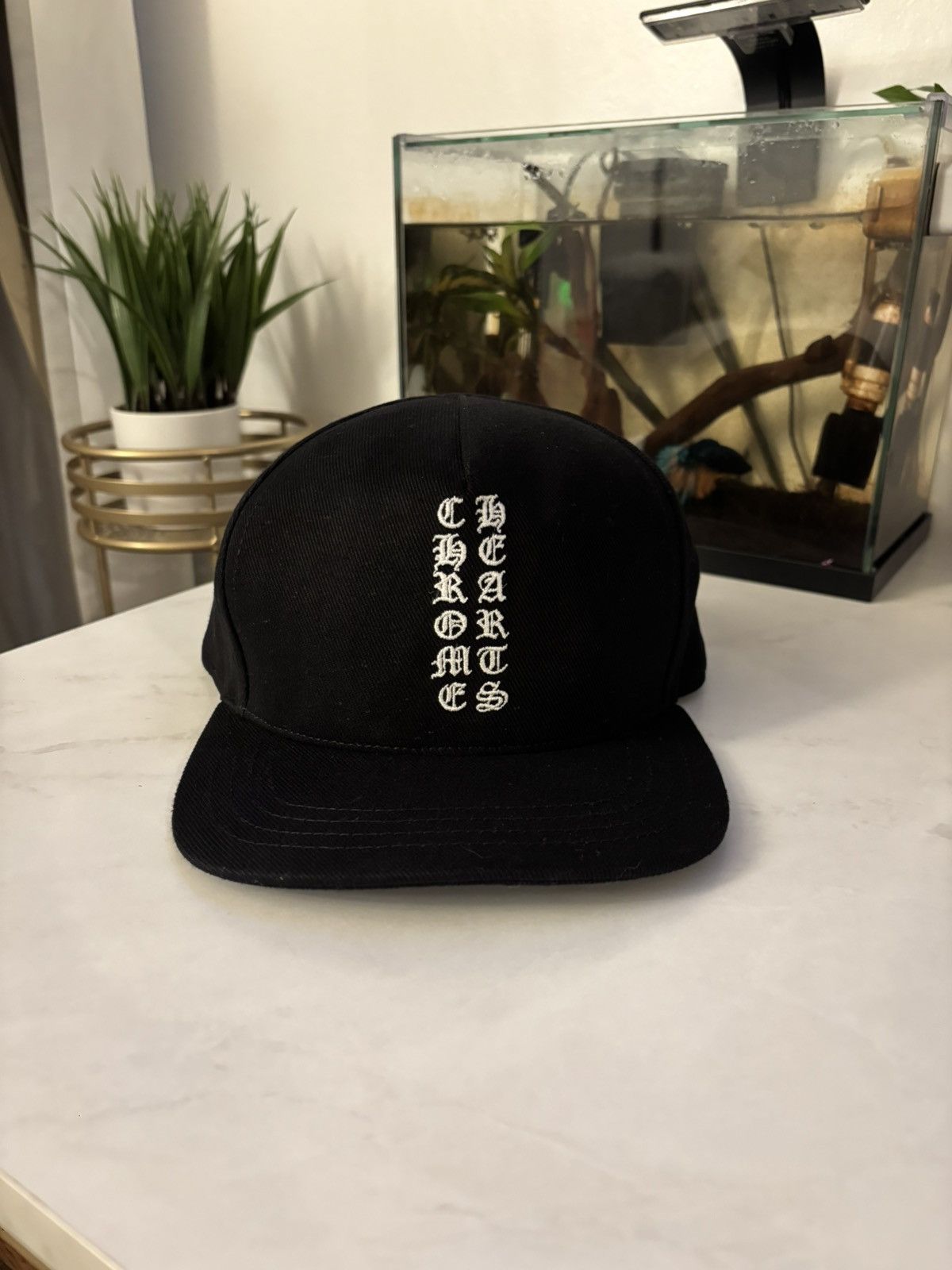 Chrome Hearts Chrome hearts vertical logo hat | Grailed