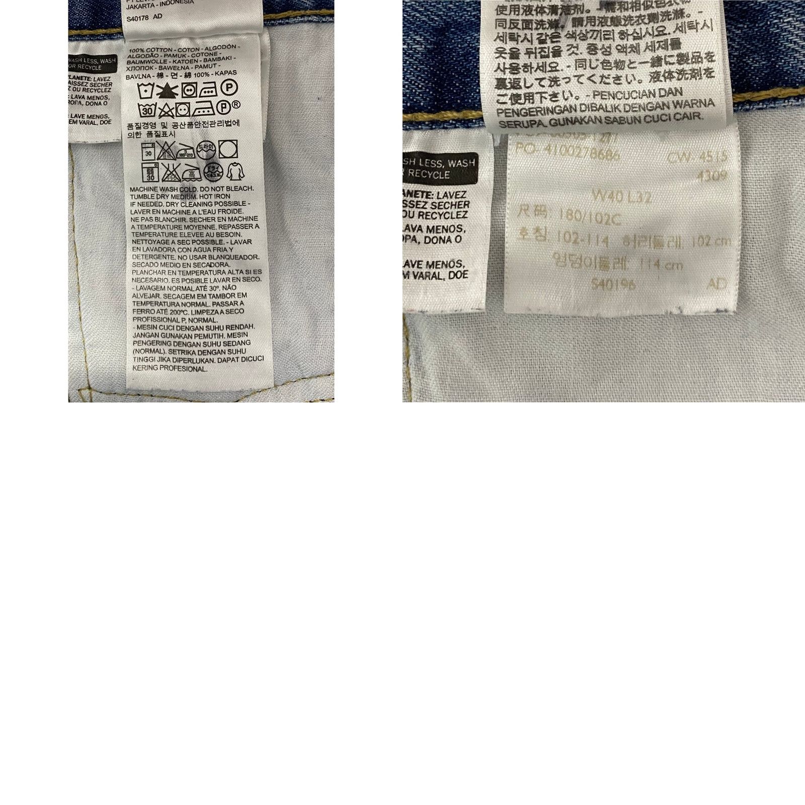 Levi's Levi’s 505 Jeans Regular Fit 40x32 Blue Denim Light Wash Straight 5-Pocket Men” Size US 40 / EU 56 - 8 Thumbnail