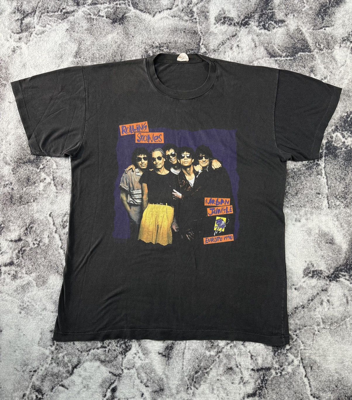 The Rolling Stones The Rolling Stones Urban Jungle 1990 Tour Tee XL Fade Size US XL / EU 56 / 4 - 1 Thumbnail