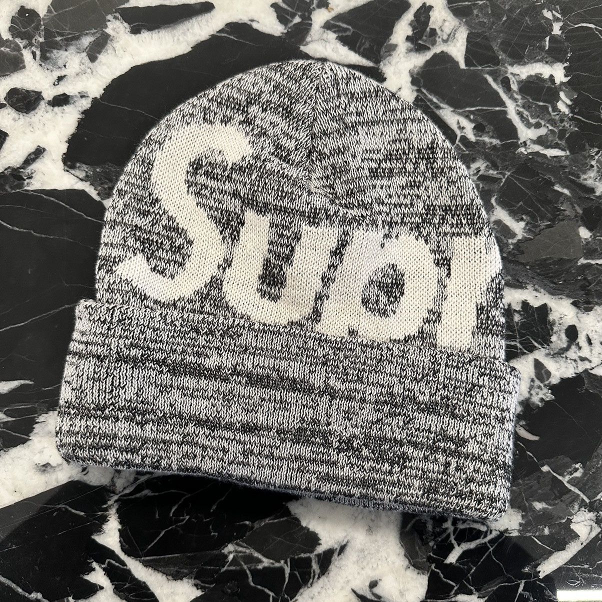 Supreme Big Logo Beanie Black | Grailed