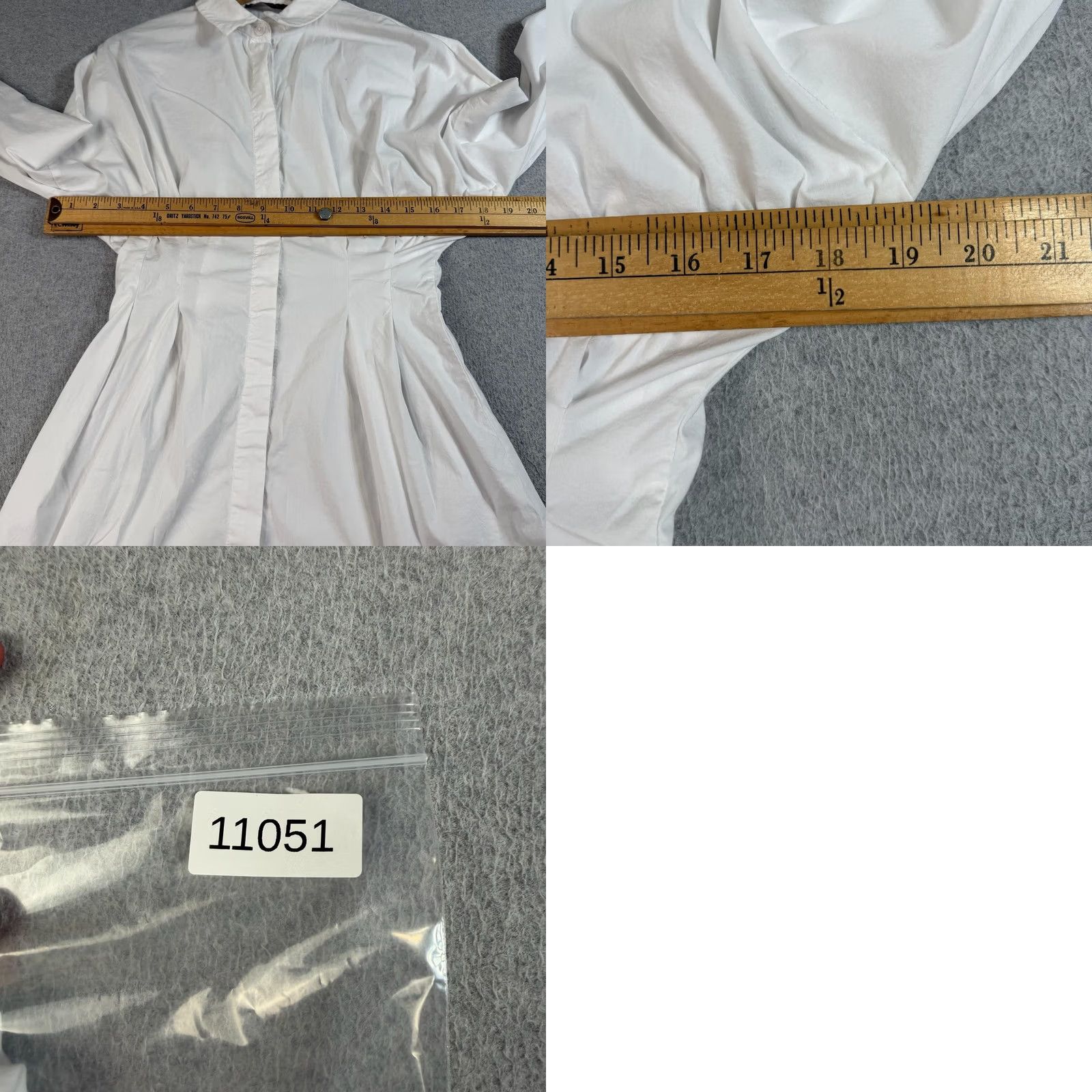 Vintage OW Intimates Ella Shirt Dress Women Small White Pleated Schoolgirl Quiet Luxury Shirt Dress Women Small White Pleated Size S / US 4 / IT 40 - 8 Thumbnail