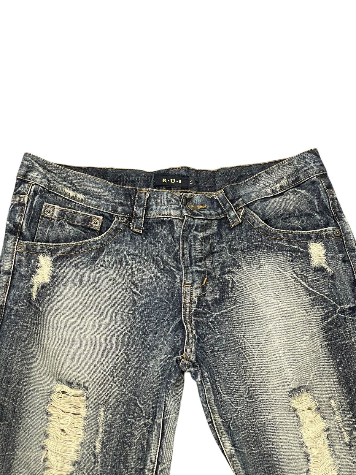 Le Grande Bleu (L.G.B.) Slim Jeans K.U.I. Cross Bones margiela amiri dior cdg 4🟦1 Size US 35 - 16 Thumbnail