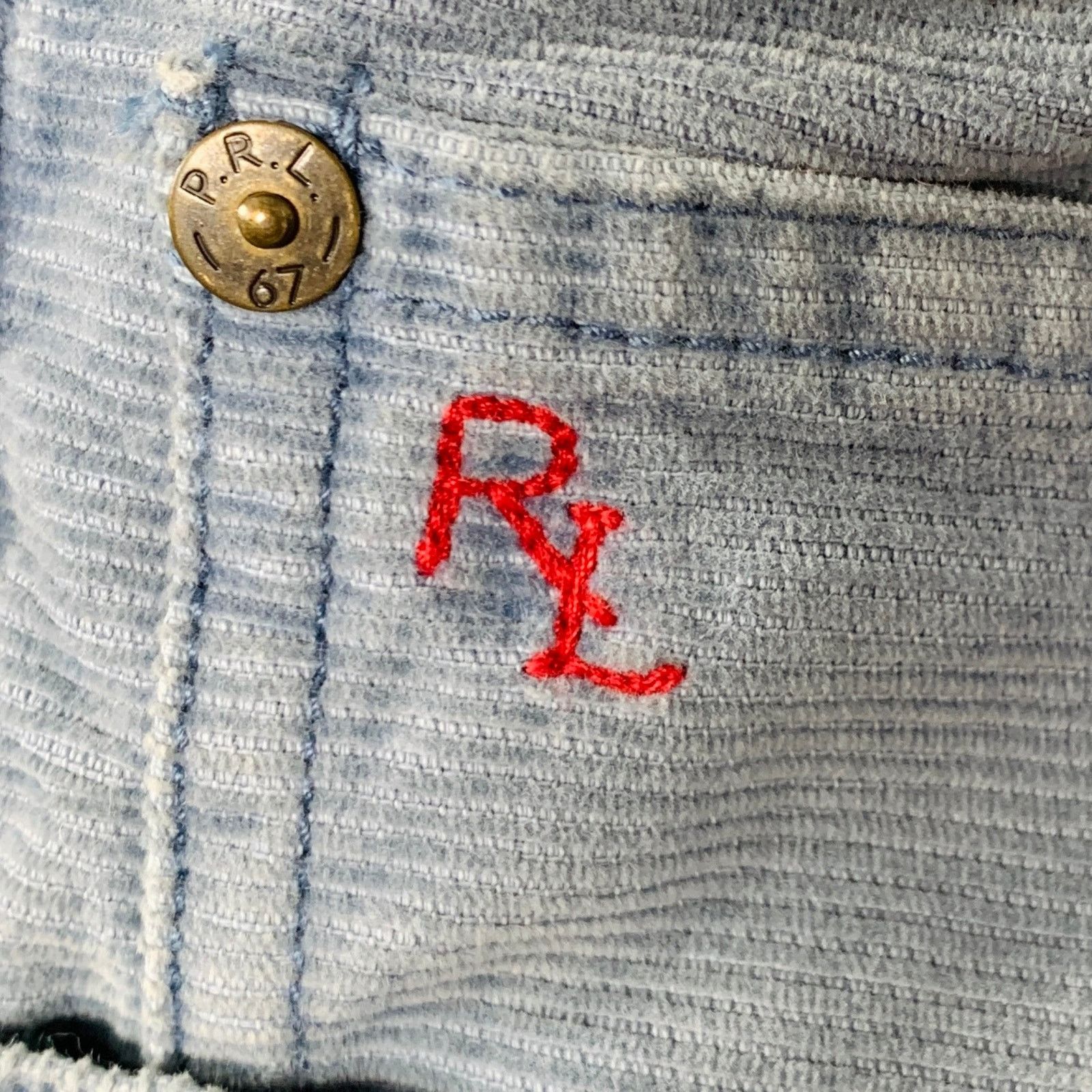 Polo Ralph Lauren Size 36 Powder Blue Corduroy Cotton Casual Pants Size US 36 / EU 52 - 3 Thumbnail