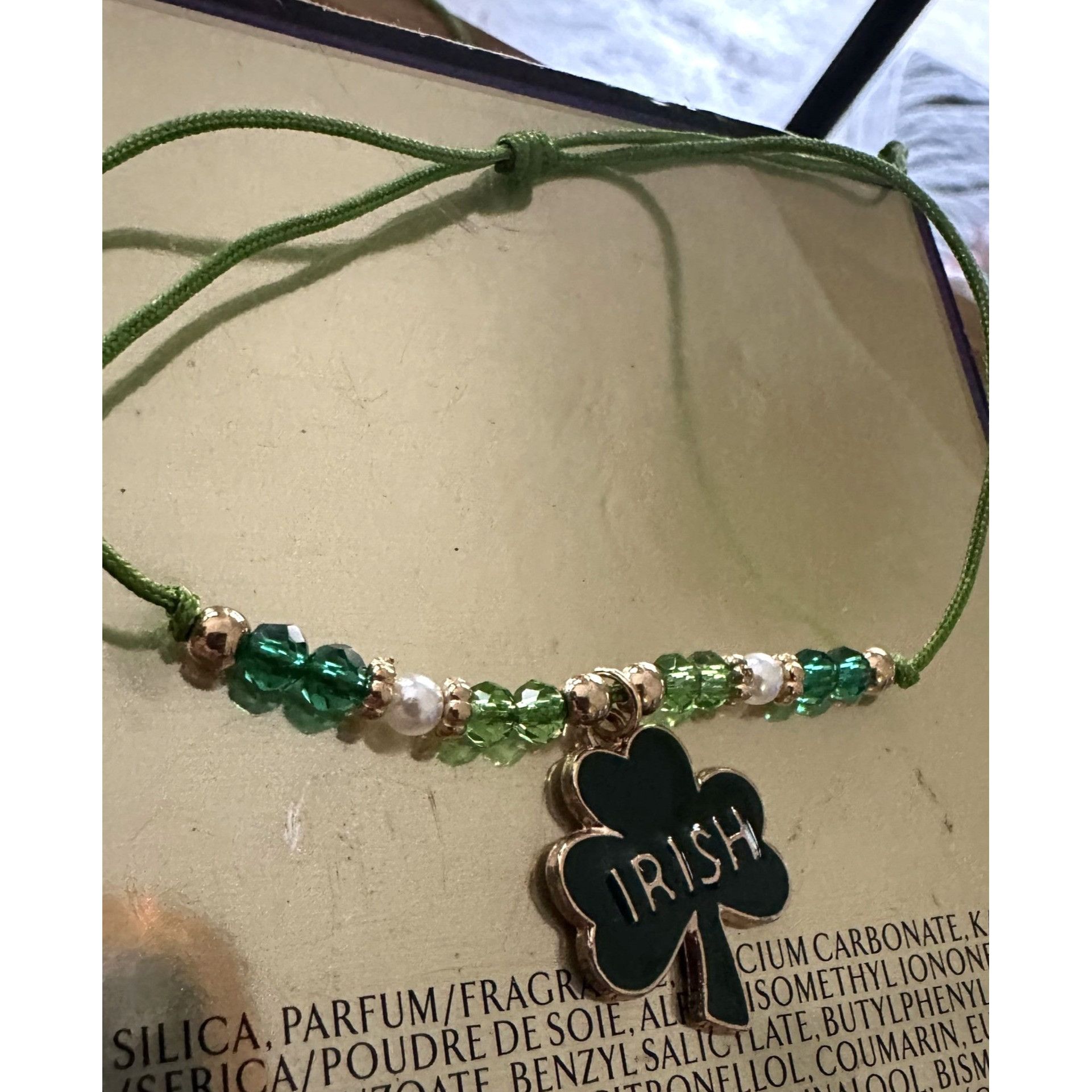 Handmade St Patricks Day Shamrock Knotted String Beaded Bracelet Ankl Size ONE SIZE - 10 Thumbnail