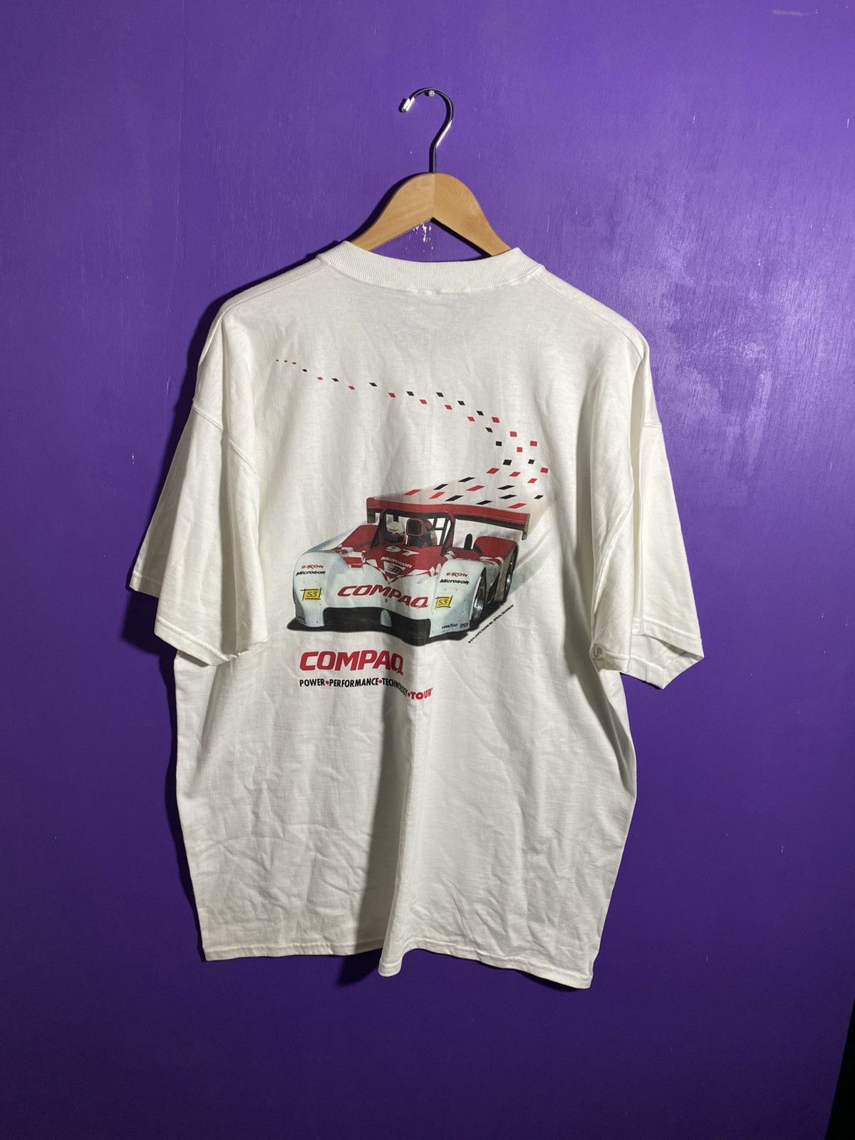 Vintage Vintage 90s Microsoft Compaq tech t-shirt Size US XL / EU 56 / 4 - 2 Thumbnail