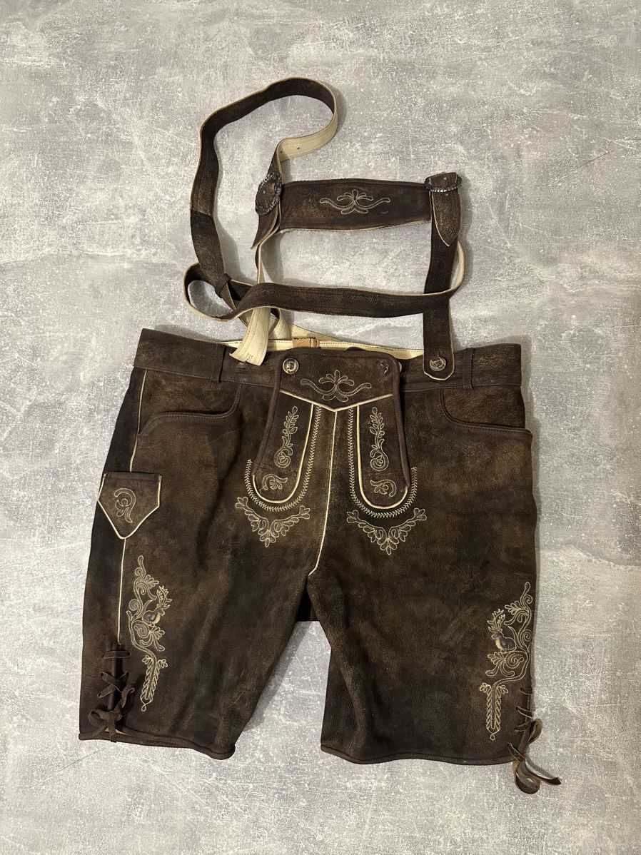 Cowboy Equipment × Vintage Leather Cowboy Shorts Size US 40 / EU 56 - 1 Thumbnail