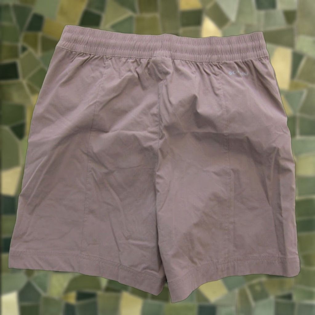 Vintage Columbia Nylon Stretch Brown Pocket Active Hike Travel Chino Short Women Medium Size 32" / US 10 / IT 46 - 1 Thumbnail