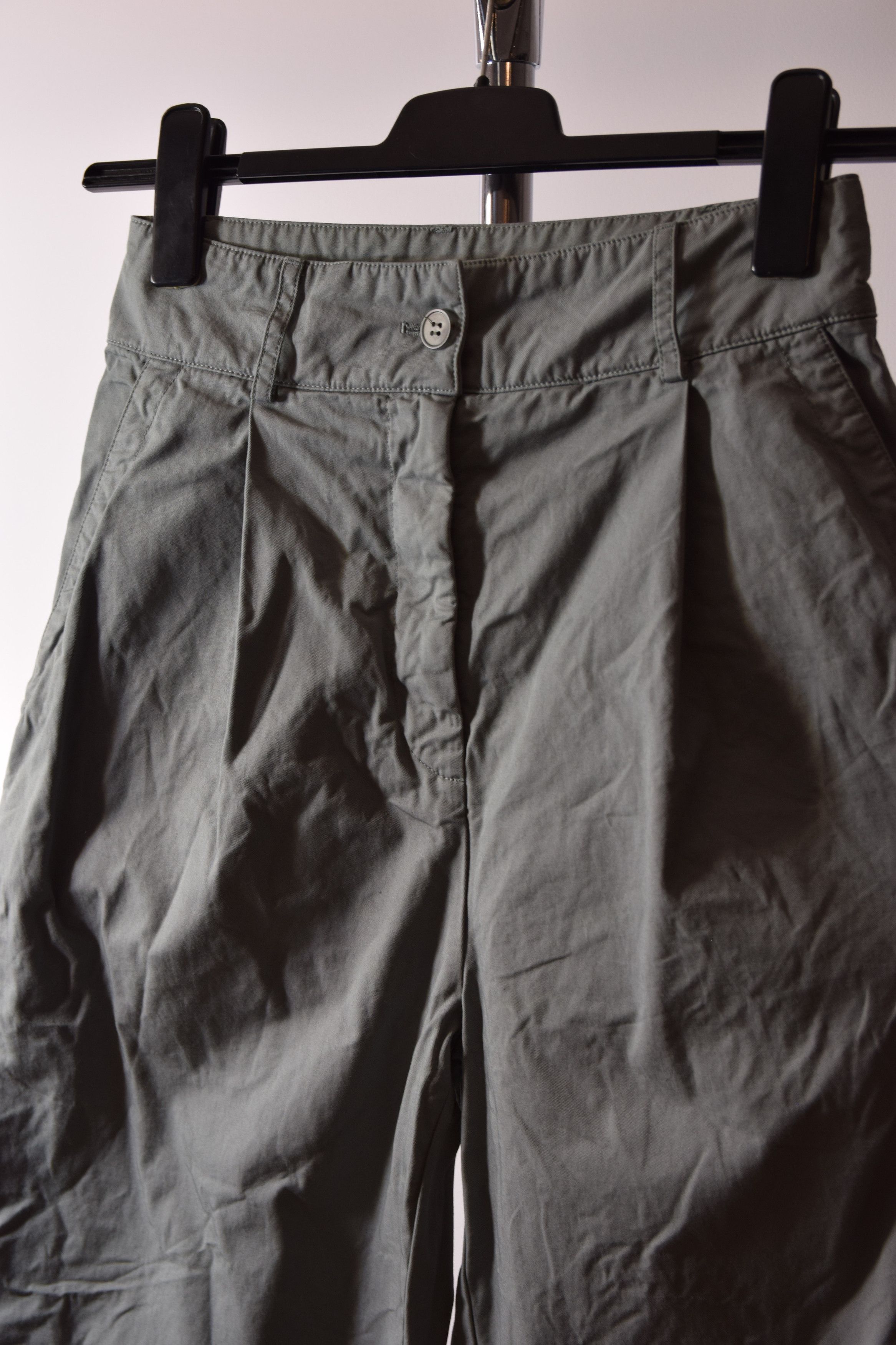 Acne Studios Women's 34 High Waist Chino Pants Teal Loose 36 Size 36" / US 14 / IT 50 - 6 Thumbnail
