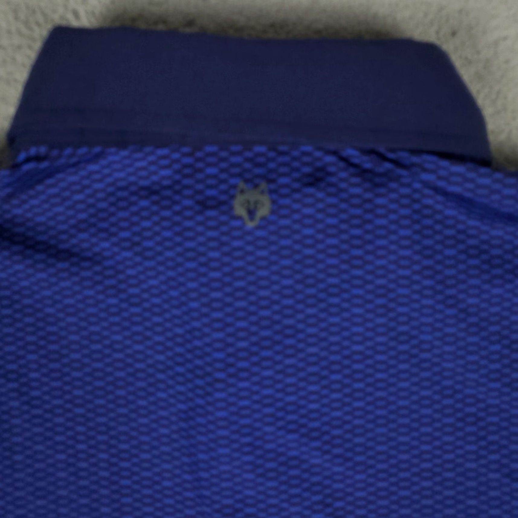 Vintage Greyson Shirt Mens Size Large Blue Black Wolf Golf Casual Short Sleeve Polo Size US L / EU 52-54 / 3 - 4 Thumbnail