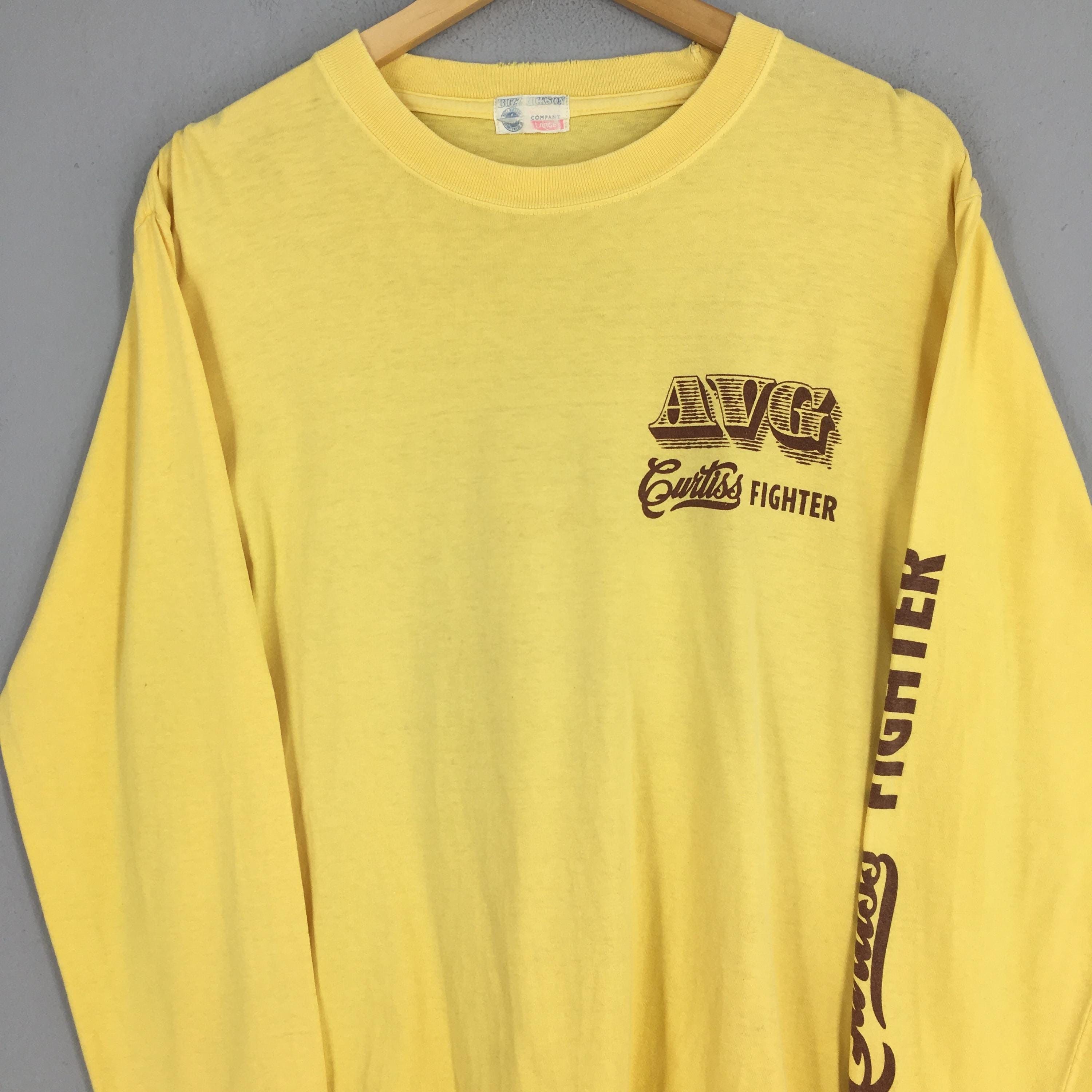 Buzz Rickson's Vintage Buzz Rickson Us Army Air Forces Yellow T shirt Large Size US L / EU 52-54 / 3 - 4 Thumbnail