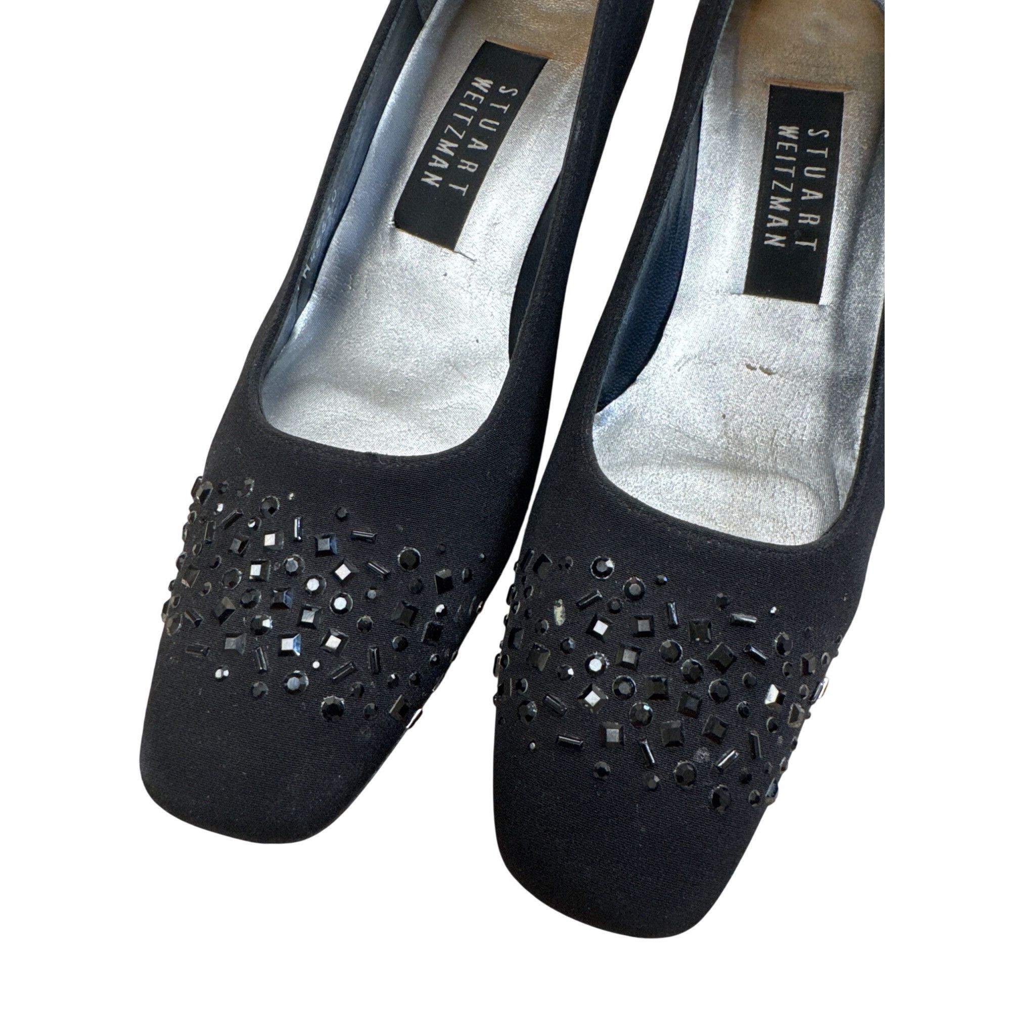 Stuart Weitzman Stuart Weitzman Womens Black Leather Heeled 2.5 " Shoes Siz Size US 7 / IT 37 - 7 Thumbnail