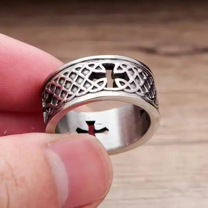 Jewelry Celtic Knot Biker Ring Size ONE SIZE - 1 Thumbnail