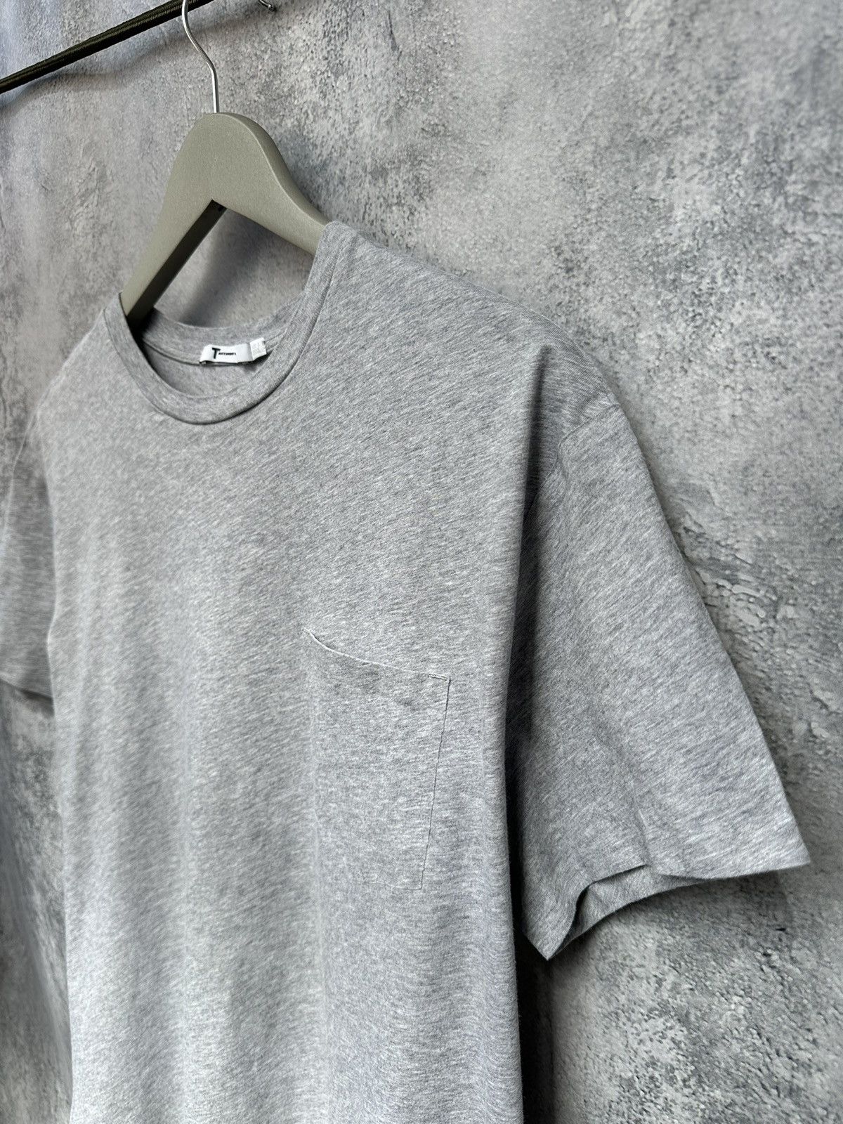 Alexander Wang Cotton T-Shirt Crew Neck Gray Tee